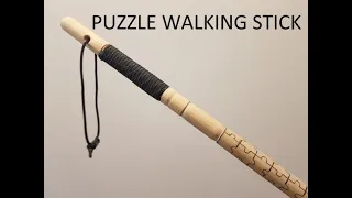 PUZZLE WALKING STICK - simple geometric pattern