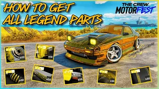 HOW TO GET LEGEND PARTS!  Works with ALL Cars (I LOVE GOLD!) -  The Crew Motorfest