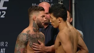 UFC 202: Official Weigh-in Cody Garbrandt vs. Takeya Mizugaki (im_where_the_ufc)