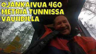 OJANKAIVUA 460 METRIÄ TUNNISSA VAUHDILLA