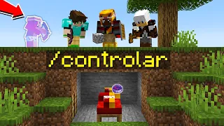 3 CAÇADORES vs 1 SPEEDRUNNER mas tenho o CONTROLE deles no minecraft (3 Caçadores vs 1 Youtuber)