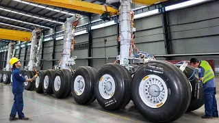 Inside Billion $ European Factory Producing Massive Landing Gear - Production Line