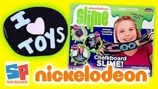 NICKELODEON CHALKBOARD SLIME?? Nickelodeon Slime Kit Review! Testing Slime Kits! Unboxing Review