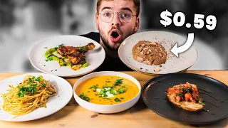 $5 Fancy 5 Course Dinner (Cheap Fancy Meals)