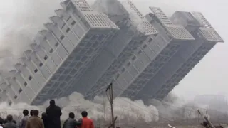 Shocking footage of new earthquake in Turkey - horrific moment of building collapse