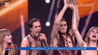 Maneskin, la vittoria e le polemiche - La Vita in Diretta 24/05/2021