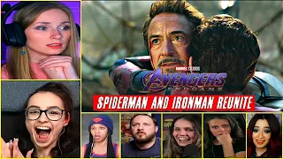 Reactors Reaction To Spiderman and Ironman Reunite Scene In Endgame | Avengers Endgame | Mapkrish