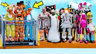 ANIMATRONICS PODE SALVAR OS AMIGOS DE TODOS OS VILOES? | GTA V Five Nights at Freddy's