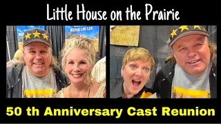 50 th Anniversary Cast Reunion "Little House on the Prairie" metting the Cast Interior Set display