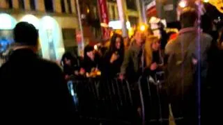 andrew garfield at stage door of "death of a salesman" broadway NYC 2/15/12