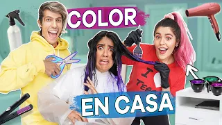 NOS CORTAMOS Y PINTAMOS EL CABELLO SOLOS | POLINESIOS VLOGS