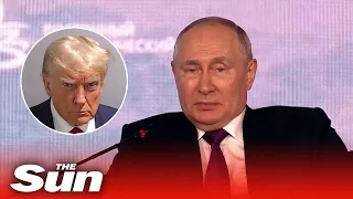 Putin says US political system is 'rotten' after Trump prosecution