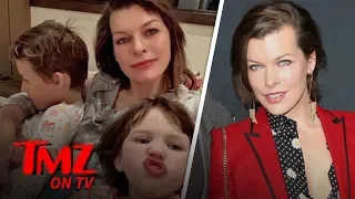 Milla Jovovich Still Shares Bed with Husband and Two Kids | TMZ TV