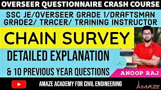 Chain Surveying | Surveying | Overseer Crash Course | Kerala PSC | SSC JE | Malayalam | Anoop Raj
