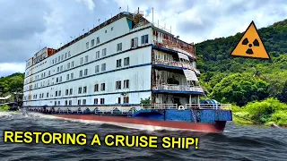 Living on an ABANDONED SHIP in Thailand ⚓️ Cabin Repair 🛠Revitalizing the ELECTRIC in a CRUISE SHIP