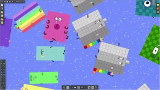 Numberblocks 0 to 1000000 the Floor is Water