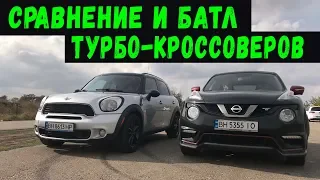 Nissan Juke RS vs Mini Countryman & Toyota Camry