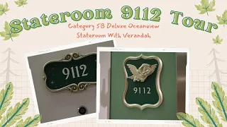 Stateroom 9112 Tour | Disney Wish | Category 5B Deluxe Oceanview Stateroom With Verandah