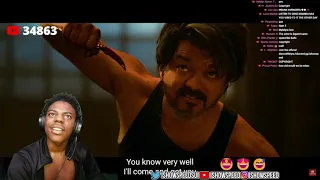 I SHOW SPEED REACTING LEO TRAILER🤣🔥- SPEED REACTING TO VIJAY 🔥HD