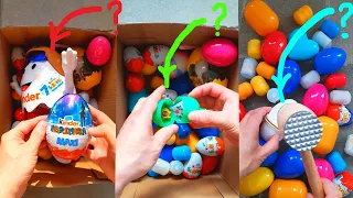 35 Kinder Surprise Chocolate Eggs in 3 Big BOX Unpacking
