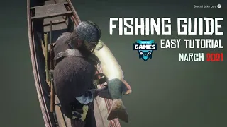 Red Dead Redemption 2 - How to Fish - Gameplay Tutorial - The EASIEST & FASTEST Way to Fish