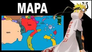 Explicación: Mapa Completo del mundo Ninja:Todas las Aldeas y Naciones - Naruto Shippuden