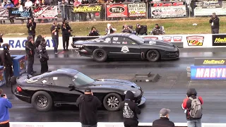 ProCharged Trans Am vs GTO & Viper 1/4 Mile Drag Racing