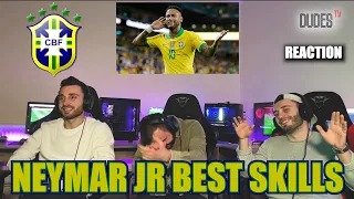 NEYMAR JR | BEST SKILLS With Commentary - BRAZILIAN SUPER STAR! | FIRST TIME REACTION