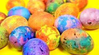 Eier färben, Lustiges Tupfer Ei, Ostereier betupfen, Coloring Easter Eggs, Bunte Ostereier