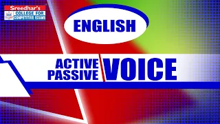 ACTIVE VOICE & PASSIVE VOICE | ENGLISH GRAMMAR CLASSES IN TELUGU FOR ALL COMPETITIVE EXAMS
