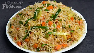 Veg Fried Rice Without Sauce/ Vegetable Fried Rice Recipe/ Easy Fried Rice