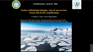 Arctic-midlatitude linkages: role of sea ice loss versus full Arctic amplification