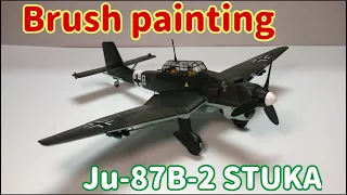 [Plastic Model] Junkers Ju87-B2 STUKA 1:48  [Brush Painting]