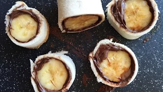 How to make Banana Nutella Sushi Recipe