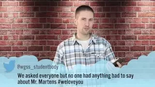 WGSS Teacher Mean Tweets