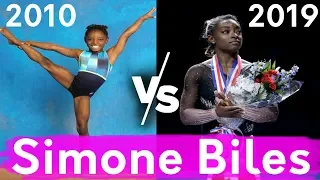 SIMONE BILES 2010 vs. 2019