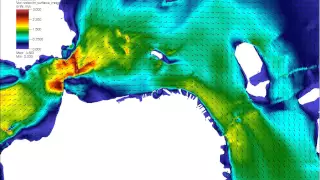 Golden Gate tidal simulation