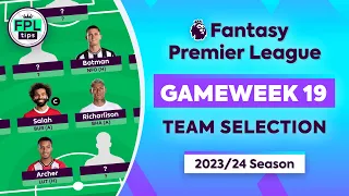 FPL GW19: TEAM SELECTION | Haaland Plans | Gameweek 19 | Fantasy Premier League 2023/24 Tips