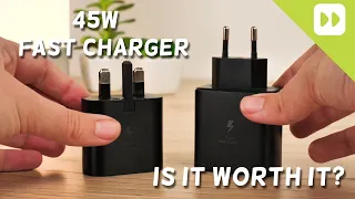 Galaxy S22 Ultra 45 W vs 25W charging speed