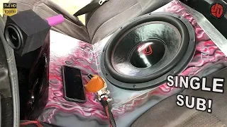 "AIR BRUSHED" Custom Subwoofer Box Build!? DAILY Driver Center Console Truck Build!