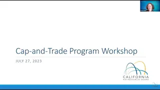 Public Workshop: Potential Amendments to the Cap-and-Trade Regulation - 07/27/23