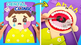 DIY Dental Playbook || DIY Paper Playbook Ideas for Kids