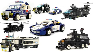 Police sets. My big bricks collection! LEGO, SLUBAN, Qman and more!