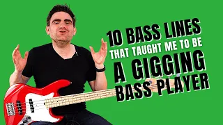 10 Bass Lines That Taught Me To Be a Professional Gigging Bass Player
