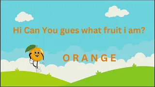 How to learn fruits names and spellings | preschool | Animations