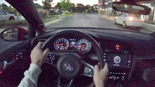 2020 Volkswagen Golf GTI 6-Speed Manual - POV Night Drive (Binaural Audio)