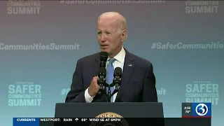President Biden speaks at gun safety summit in CT