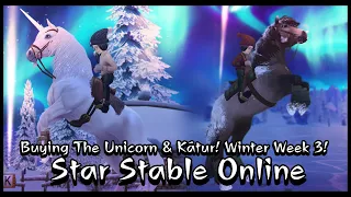 [Star Stable Online] Winter Week 3! Buying The Unicorn & Kátur! New Race & Winter Quest!