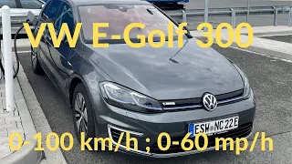 Volkswagen E Golf 0-100km/h (0-60mp/h)