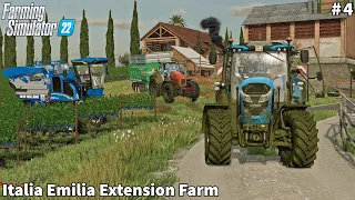 Grapes Harvesting & New Landini Tractor, Corn Harvesting for Silage│Italia Emilia│FS 22│Timelapse#4